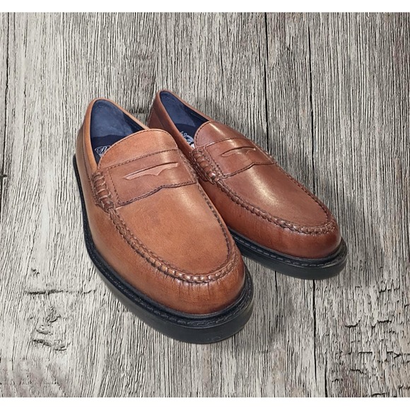 Cole Haan Mens Campus Pinch Penny Loafer Sz 8.5 Tan C221974 Classic Comfort NWOT - Picture 1 of 6